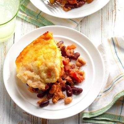 frijoli maïsbrood gestoofde ovenschotel