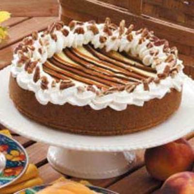 karamel streep cheesecake