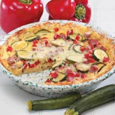 aardappel plantaardige quiche