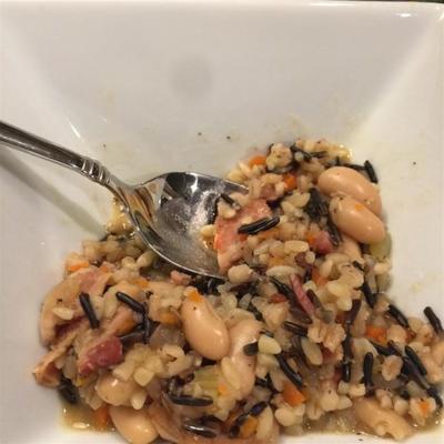 zuppa di orzo e fagioli (bonen- en gerstsoep)