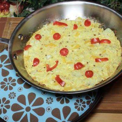 paleo bloemkool rijst frittata