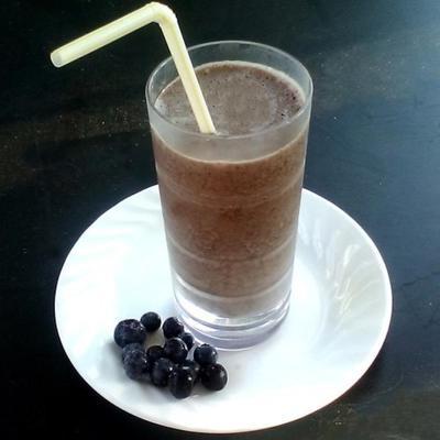 bosbes spinazie-eiwit smoothie