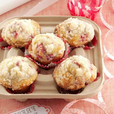 citroen / frambozen streusel muffins