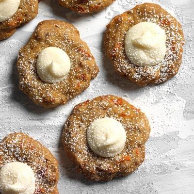 wortel spice thumbprint cookies