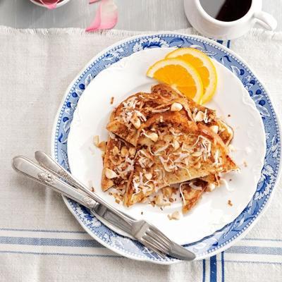 Orange-coconut Franse toast