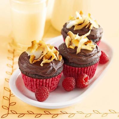 chocolade rhaspberry cupcakes