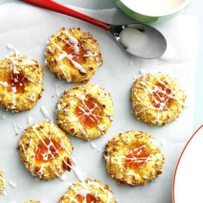 apricot-pecan thumbprint cookies