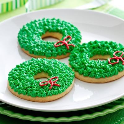 klassieke kerstkrans koekjes