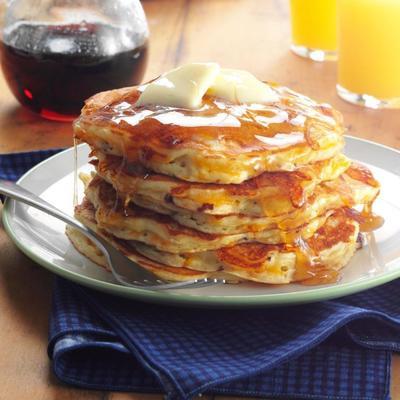 appel, spek en cheddar pannenkoeken