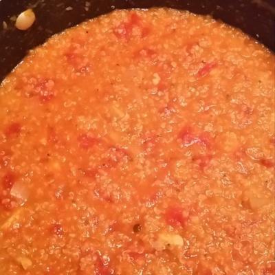 butternut squash, kip en quinoa-soep