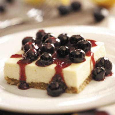 Blueberry-lemon cheesecake bars