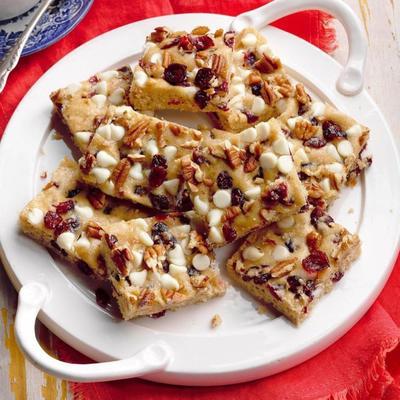 cranberry white chip blondies