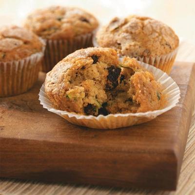 sinaasappel en courgette muffins