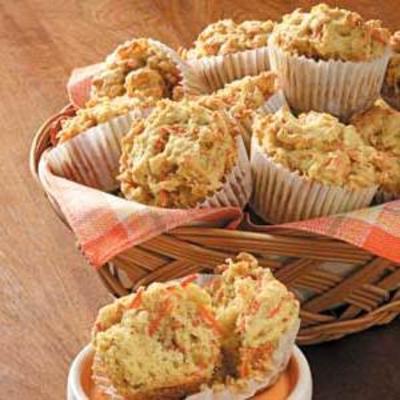 oranje wortelmuffins