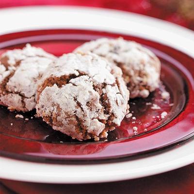 hazelnoot crinkle cookie