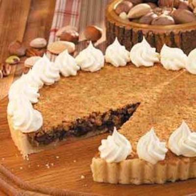 chocolade en gemengde notentaart