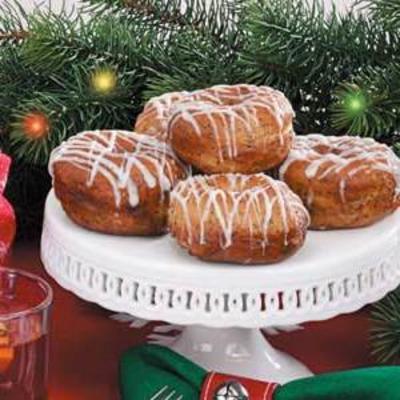 geglazuurde papaverzaad dougnuts