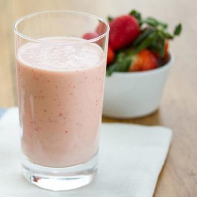 aardbei-sinaasappel creme smoothies