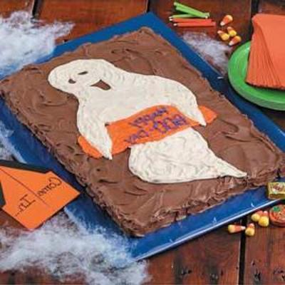 spookachtige 'boo-daagse' cake