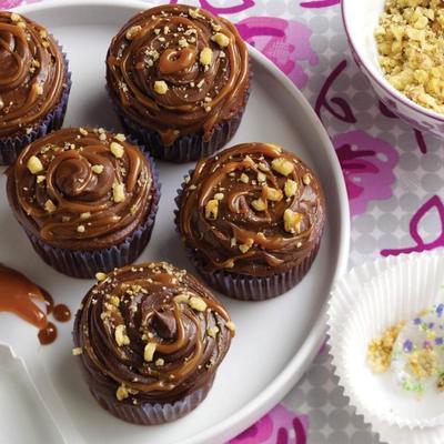 chocoladekaramel cupcakes