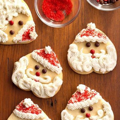 santa sugar cookies