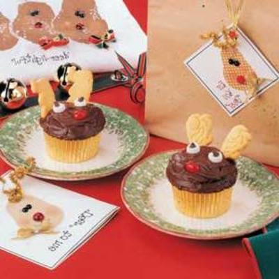 Rudolph cupcakes