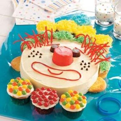 vrolijke clown cake