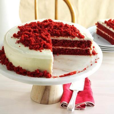 klassieke rode fluwelen cake