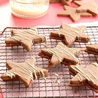 chocolade linzer torte sterren