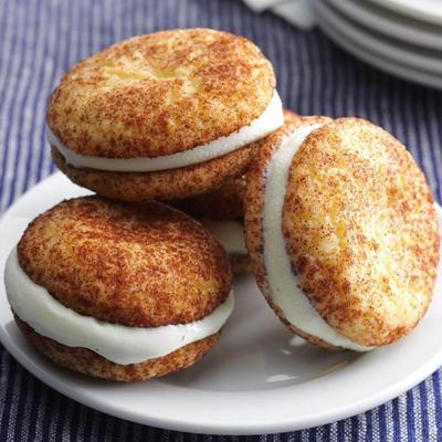 snickerdoodle ijs sandwiches