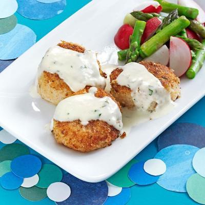 knapperige coquilles met dragoncrème