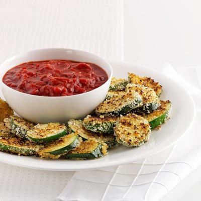 krokante Italiaanse courgette met marinara