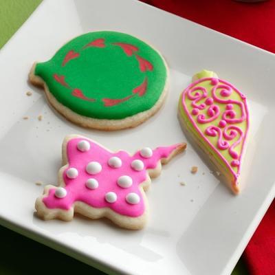 frosted vakantie cookies
