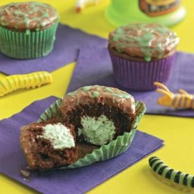 met slijm gevulde cupcakes