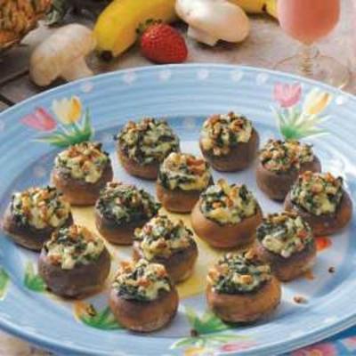 spinazie kaas champignons