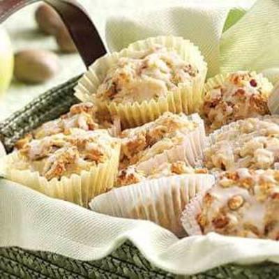 appel pecannoten kokosnoot kaneel muffins met sherry glazuur