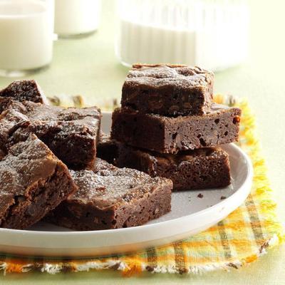 dubbele chocolade oranje brownies