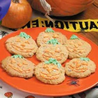 jumbo jack-o'-lantern cookies