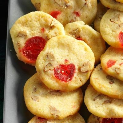 cherry-pecan icebox cookies
