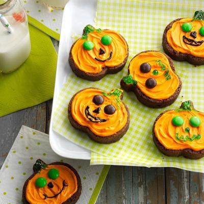 jack-o-lantern brownies