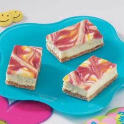 gebatikte cheesecake bars