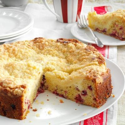 romige cranberry koffie cake