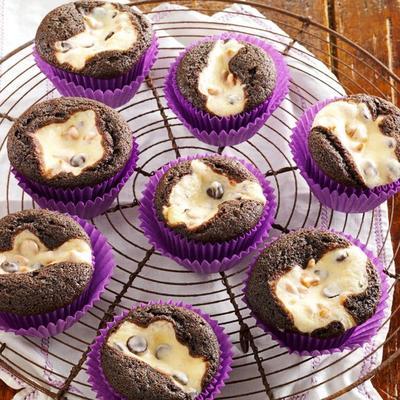 roomkaas chocolade cupcakes