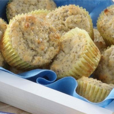 limonade muffins met maanzaad