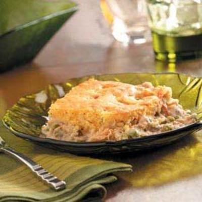 met maisbrood bedekte zalm
