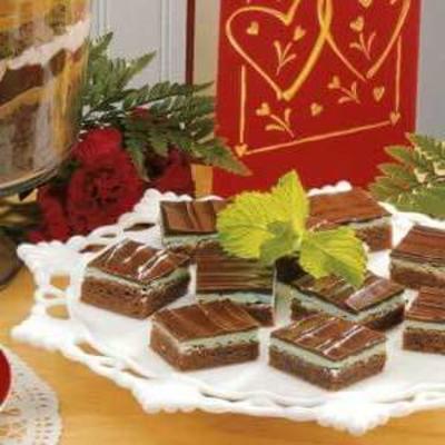 geglazuurde munt brownies