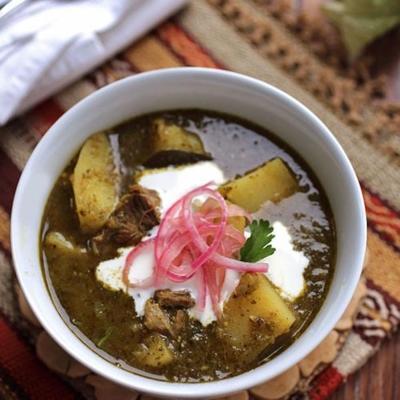 pork chili verde (groene pork chili)