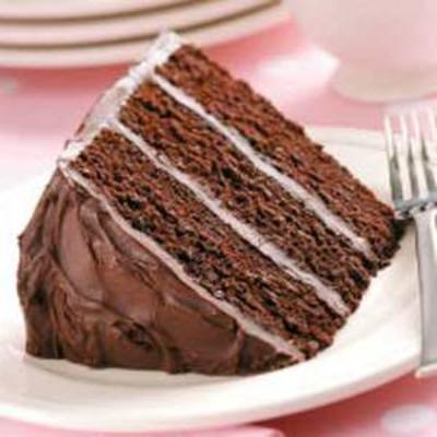 donkere chocolade laag cake