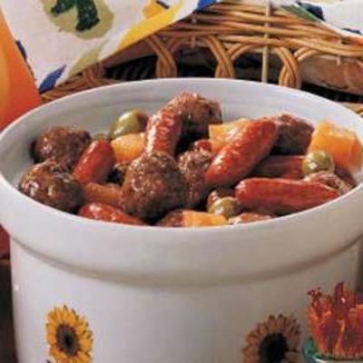 gehaktbal en worstenbeten