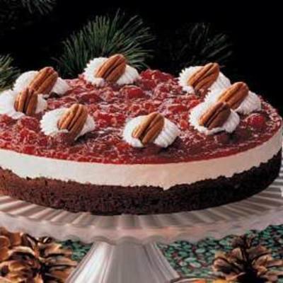 cranberry brownie torte